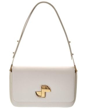 Patou Le Lock Leather Shoulder Bag - Metallic