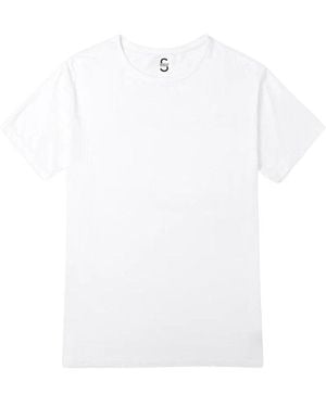 Silkcut Crewneck Shirt - White