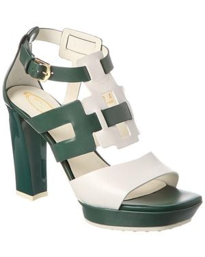 Tod's Tod’S Leather Sandal - Green