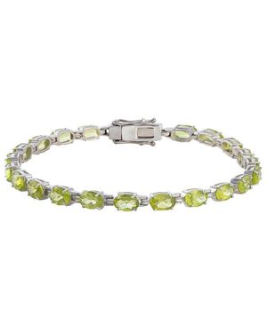 MaxColor 9.40 Ct. Tw. Peridot Tennis Bracelet - Metallic