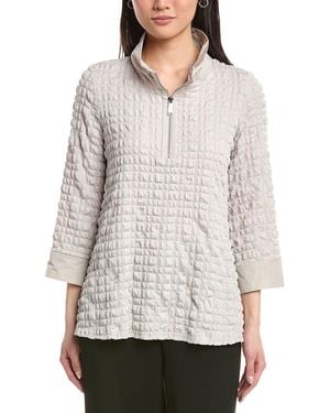 Joseph Ribkoff 1/4-Zip Pullover - Grey