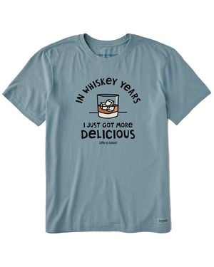 Life Is Good. Crusher T-Shirt - Blue