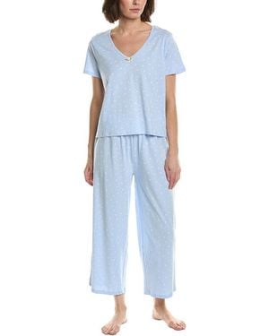 Splendid 2Pc T-Shirt & Crop Pant Set - Blue