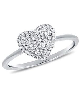 Sabrina Designs 14k 0.21 Ct. Tw. Diamond Heart Ring - White