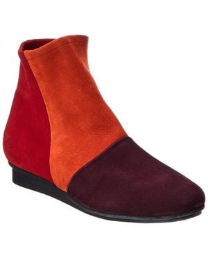 Arche Ninaty Leather Bootie - Red