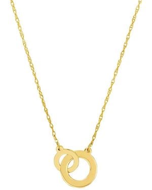 HAWLEY ST 14K Geometric Necklace - Metallic