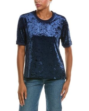Johnny Was Velvet T-Shirt - Blue