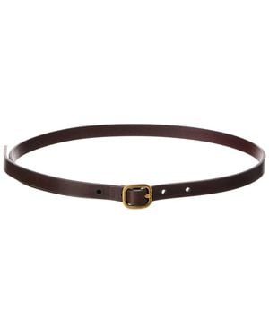 Loewe Rounded Leather Belt - Brown