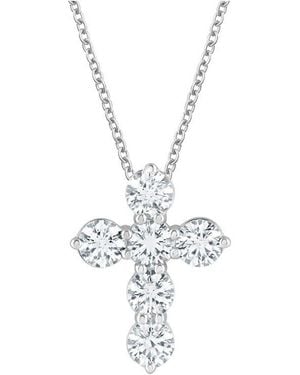 Lab Grown Diamonds 14K 2.00 Ct. Tw. Lab-Grown Diamond Cross Pendant - White