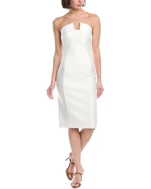 Black Halo Lena Sheath Dress - White