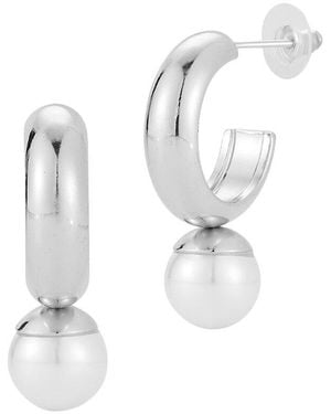 Glaze Jewelry Plated Earrings - White