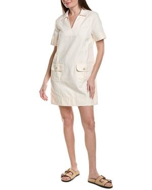 Tommy Bahama Utility Twill Linen-Blend Mini Dress - White