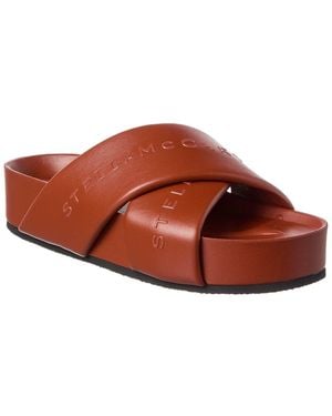 Stella McCartney Logo Signature Sandal - Brown