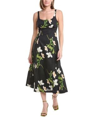 Julia Jordan Sleeveless Midi Dress - Green