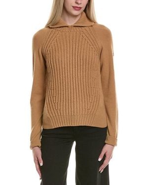 Moncler Wool & Alpaca-Blend Jumper - Brown