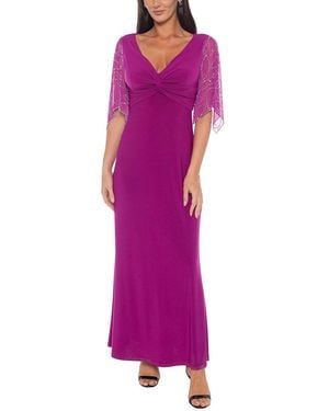 Marina Beaded Gown - Purple