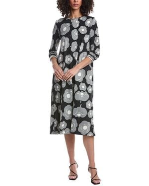 Marimekko Lehtokielo Tumma Midi Dress - Black