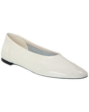 TOTEME Slip Patent Ballerina Flat - White