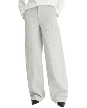 Vince Mid Rise Utility Twill Pant - Grey