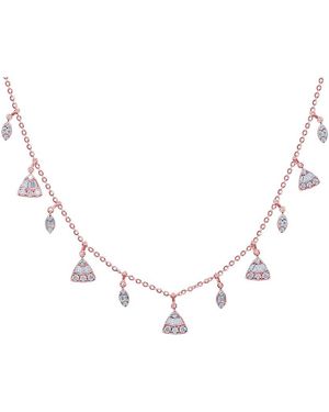 Diana M. Jewels Fine Jewellery 14k Rose Gold 1.07 Ct. Tw. Diamond Necklace - Metallic