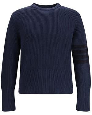 Thom Browne 4-Bar Jumper - Blue