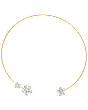Eye Candy LA Lyric Choker Collar Necklace - Natural