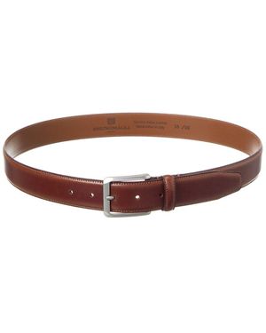 Bruno Magli Dante Leather Belt - Brown