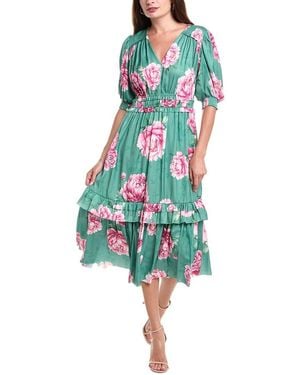 Tahari Fit & Flare Dress - Blue