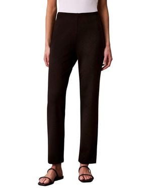 Calvin Klein Ponte Straight Pant - Black