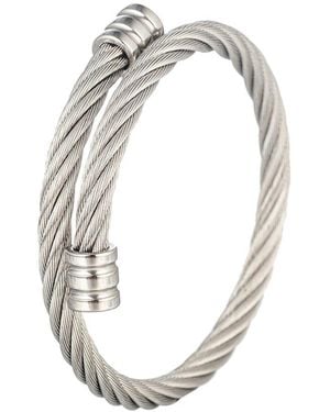 Eye Candy LA Titanium Nicky Wire Bracelet - Metallic
