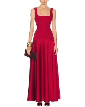 Adele Berto Maxi Dress - Red