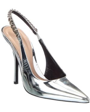 Gucci Signoria Leather Slingback Pump - White