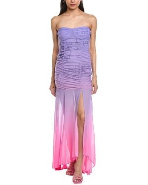 Rococo Sand Blake Ruched Gown - Purple