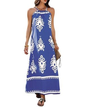 Luna Tuccini Maxi Dress - Blue
