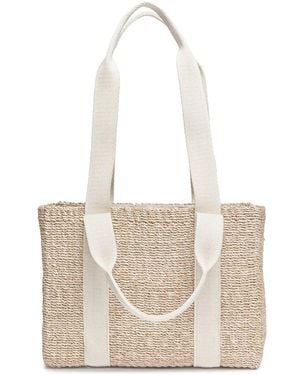 Kayu Cherry Mini Straw Tote - White