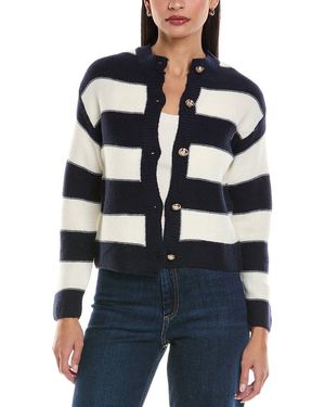 ANNA KAY Sailor Cashmere-Blend Cardigan - Blue