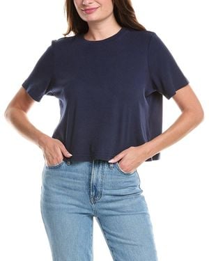 Michael Stars Kristen Crop T-Shirt - Blue