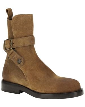 Burberry Suede & Leather Boot - Brown