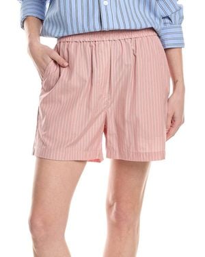 Rag & Bone Emma Stripe Poplin Short - Pink