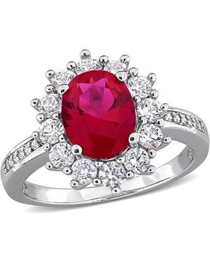Rina Limor 4.08 Ct. Tw. Diamond & Lab-Grown Ruby & Sapphire Ring - Pink