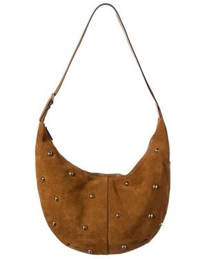 Madewell Essential Curve Suede Shoulder Bag - Brown