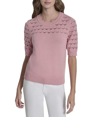 DKNY Yoke Jumper Top - Red