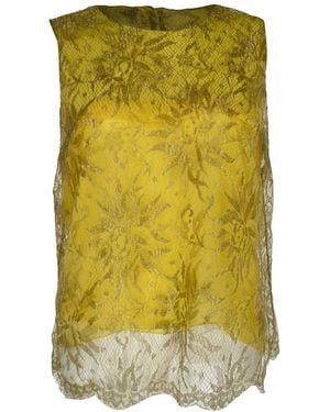Dolce & Gabbana Lace Sleeveless Top, Size It (Authentic Pre-Loved) - Yellow