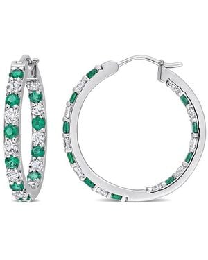 Rina Limor Silver 2.40 Ct. Tw. Gemstone Clip-on Earrings - Blue
