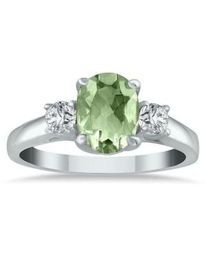 Gem Spark 14K 1.58 Ct. Tw. Diamond & Amethyst Ring - Green