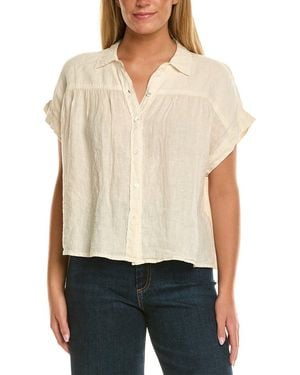 Velvet By Graham & Spencer Aria Linen Top - Natural
