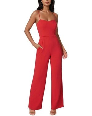 Bebe Sweetheart Jumpsuit - Red
