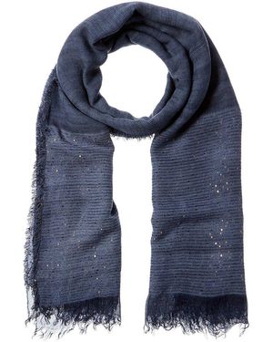 Saachi Lenox Shimmer Scarf - Blue