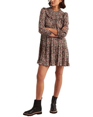 Boden Smocked Yoke Tiered Dress - Multicolour
