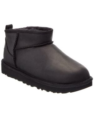 UGG W Classic Ultra Mini Suede Bootie - Black